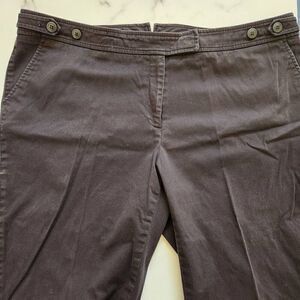 Apostrophe 18w womens plus size black slit hem pants 43" waist